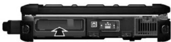 Getac X500 - Mise en place de le bloc batterie - 2