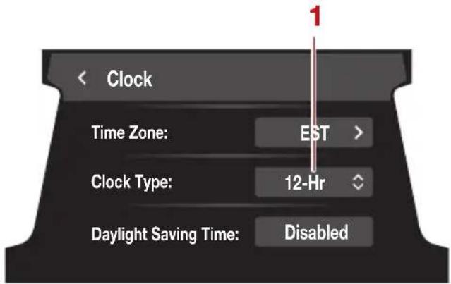 YAMAHA WaveRunner FX SVHO Cruiser (2022) - Modification des paramètres de la montre ("Clock") - 2