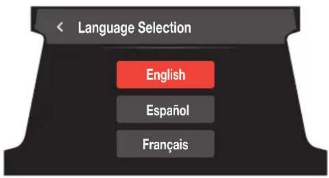 YAMAHA WaveRunner FX SVHO Cruiser (2022) - Sélection de la langue d'affichage ("Language") - 1