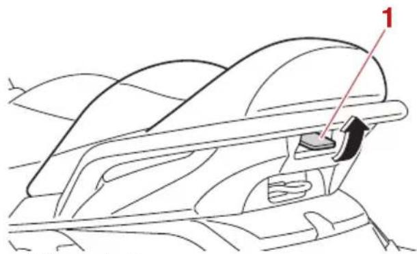 YAMAHA WaveRunner FX SVHO Cruiser (2022) - Pour déposer le siège arrière : - 1