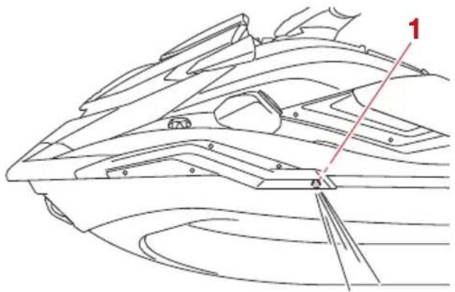 YAMAHA WaveRunner FX SVHO Cruiser (2022) - Sorties témoin d'eau de refroidissement - 1