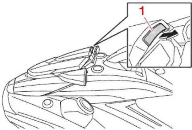 YAMAHA WaveRunner FX SVHO Cruiser (2022) - Support de l'extincteur et couvercle - 1