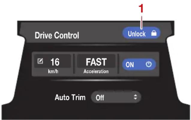 YAMAHA WaveRunner FX SVHO Cruiser (2022) - Verrouillage du mode pilotage - 1