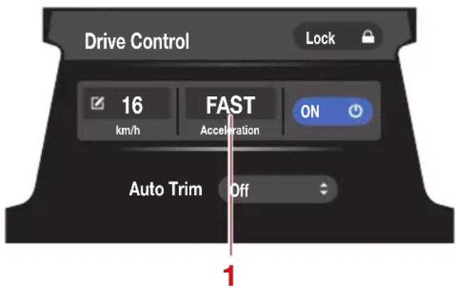 YAMAHA WaveRunner FX SVHO Cruiser (2022) - Sélection des réglages du mode pilotage - 3
