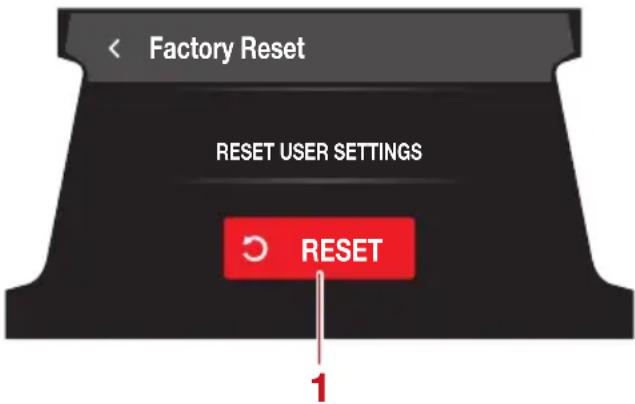 YAMAHA WaveRunner FX SVHO Cruiser (2022) - Pour réinitialiser les paramètres : - 1