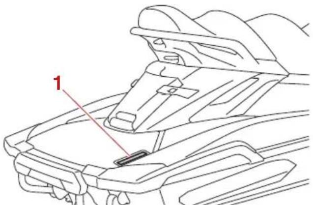 YAMAHA WaveRunner FX SVHO Cruiser (2022) - Numéro d'identification du scooter (CIN) - 1
