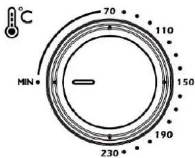 CASO TO 20 oven - Temperatureknob and control lamp - 1