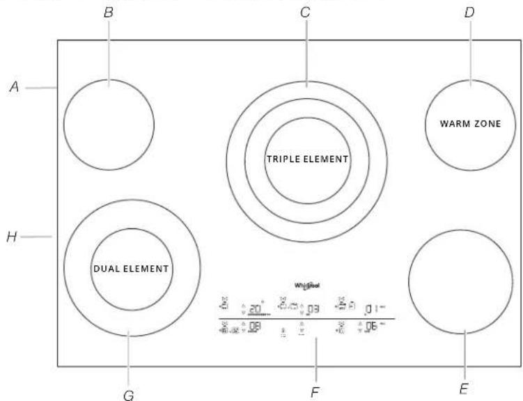 WHIRLPOOL WCE97US6KB - Superficie de cocción - 2