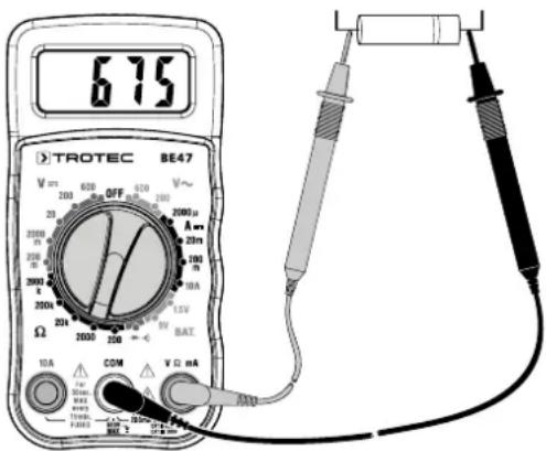 TROTEC BE47 - Avertissement relatif à la tension électrique - 1