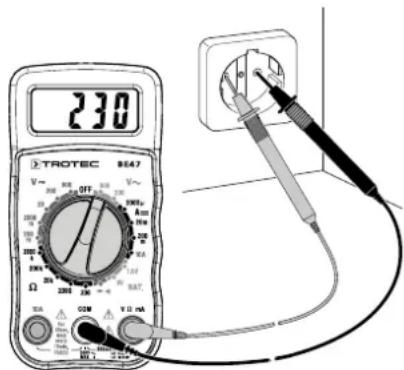 TROTEC BE47 - Mesure de tension alternative - 1