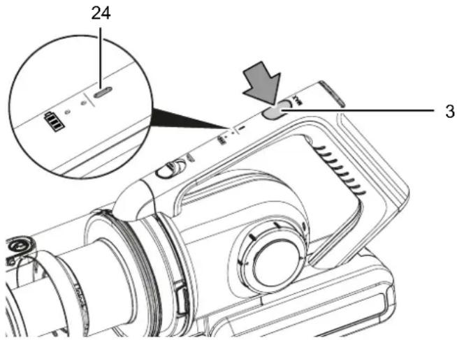 TROTEC VC 155 E - Activer le degré d'aspiration MAX - 1