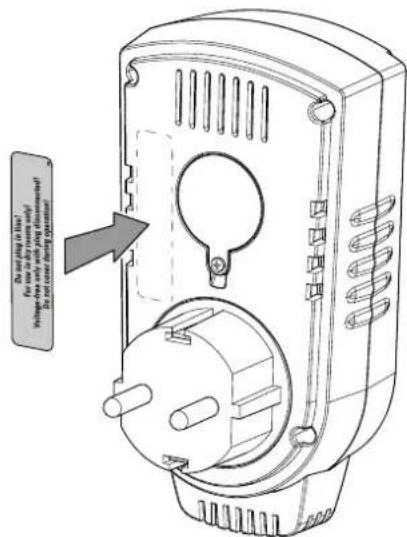 TROTEC BH30 - Mise en place de l'étiquette d'advertissement - 1
