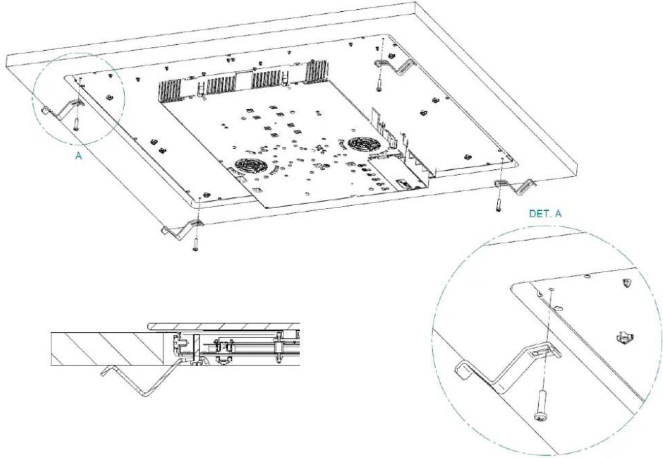 Foster KE 86.5F.STD - Die Dichtung muss wie folgt positioniert werden: - 1