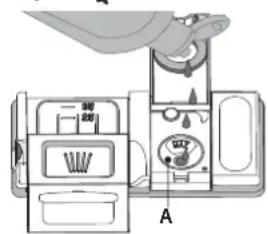 INDESIT DFC 2C24 UK - REMPLIR LE DISTRIBUTEUR DE LIQUIDE DE RINÇAGE - 2