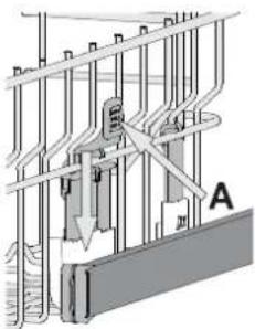 INDESIT DFC 2C24 UK - ADJUSTING THE HEIGHT OF THE UPPER RACK - 1