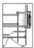 INDESIT DFC 2C24 UK - FOLDABLE FLAPS WITH ADJUSTABLE POSITION - 1