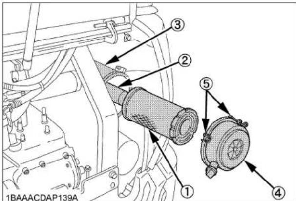 KUBOTA KX0184 - ■Remplacement de les Éléments de Filtre à Air - 1