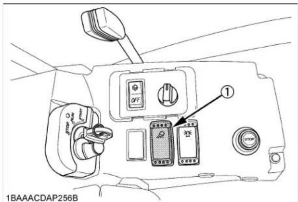 KUBOTA KX0184 - Interrupteur des Projecteurs de Travail - 1