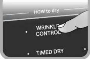 HOW to dry WRINKLE CONTROL TIMED DRY