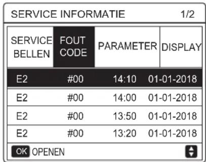 FERROLI Omnia M 3.2 - Het service-informati菜单open - 3
