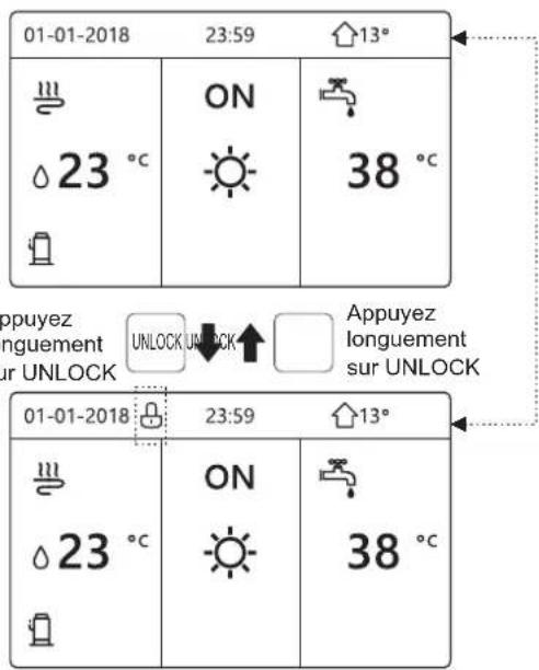 FERROLI Omnia M 3.2 - Déverrouillage de l'écran - 2