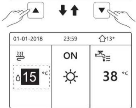 FERROLI Omnia M 3.2 - Réglage de la température - 2