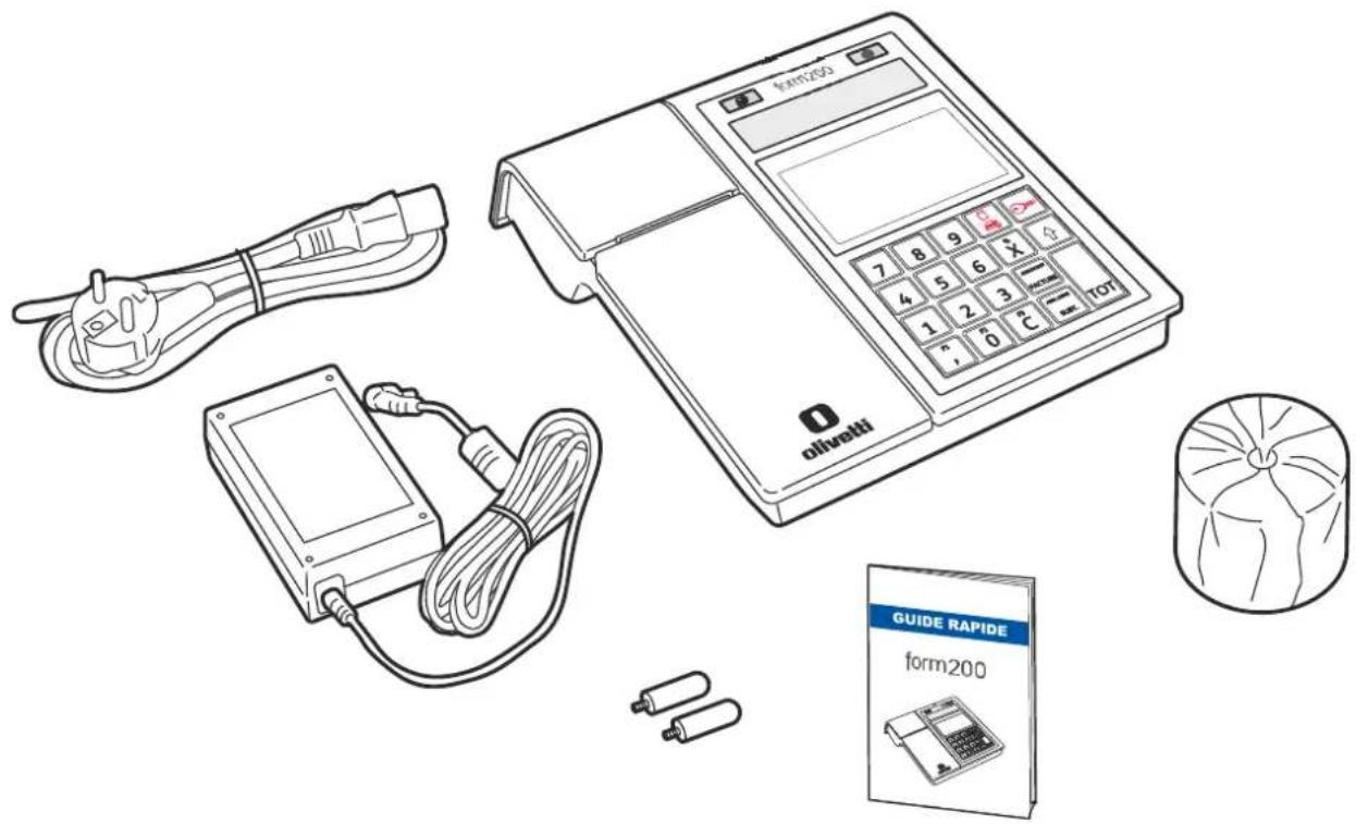 OLIVETTI form 200 - Contenu de l'Emballage - 1