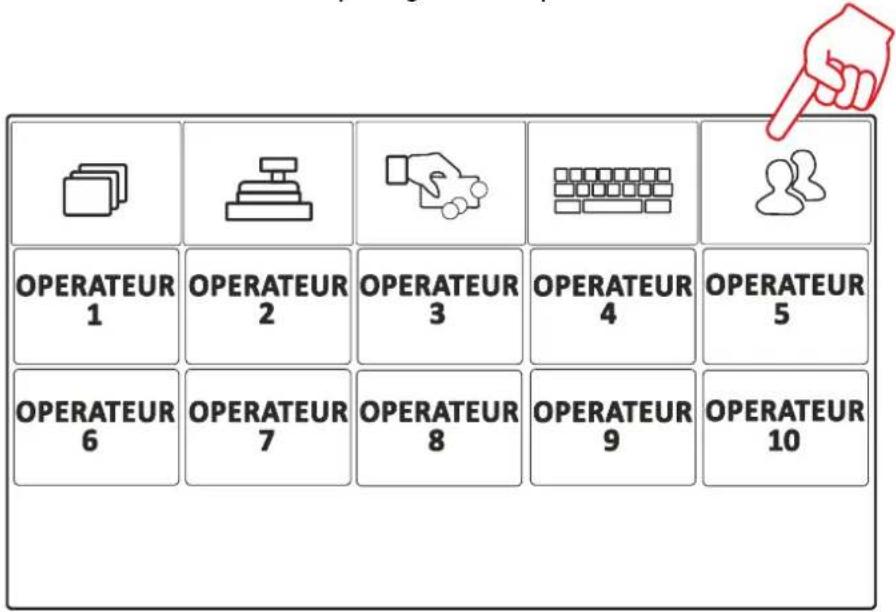 OLIVETTI form 200 - Compartmentécran 'Operateurs' - 1