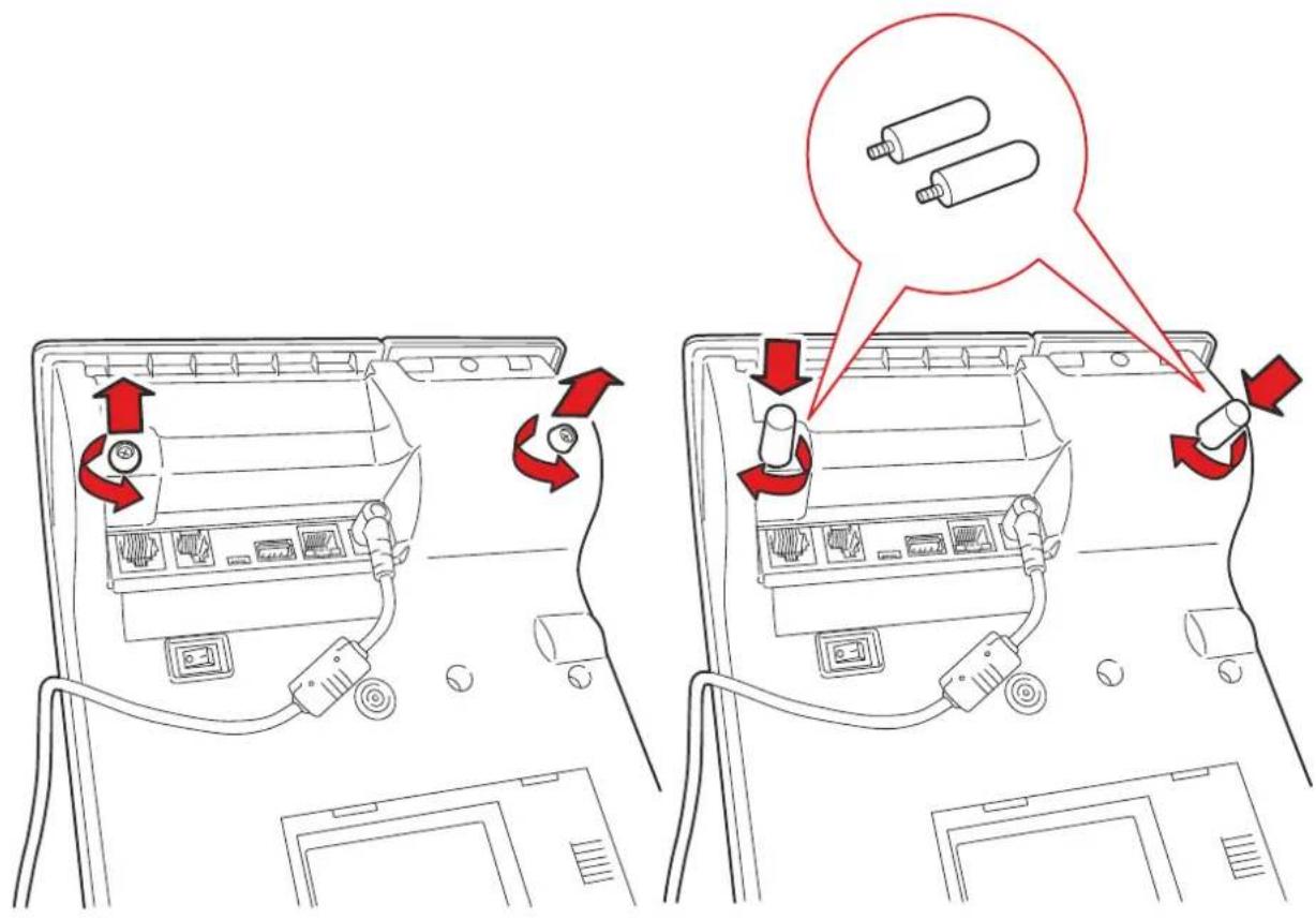 OLIVETTI form 200 - Remplacement des Pieds Arrières - 1