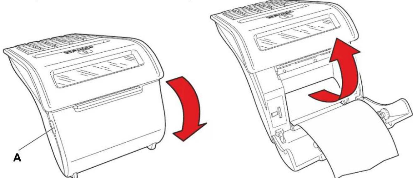 OLIVETTI form 100 - Insertion du Rouleau de Papier - 1