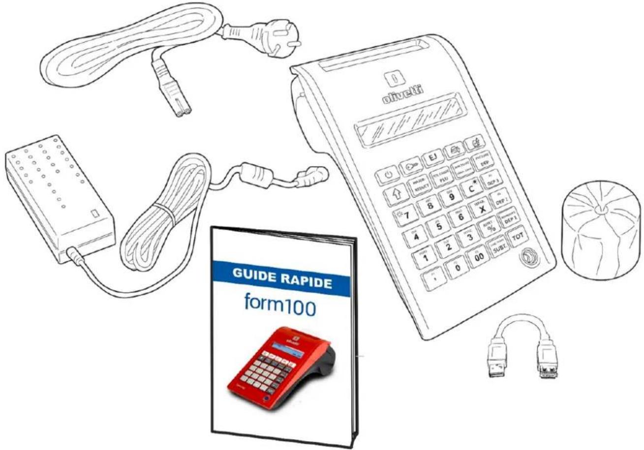 OLIVETTI form 100 - Contenu de l'Emballage - 1