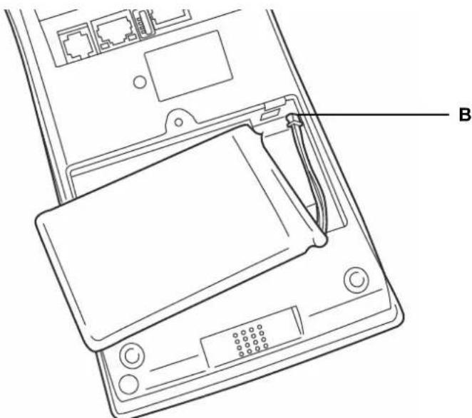 OLIVETTI form 100 - Insertion de la Batterie - 2