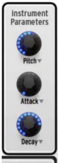 Arturia Spark 2 - Les potentiometres de paramètres d'instrument - 1