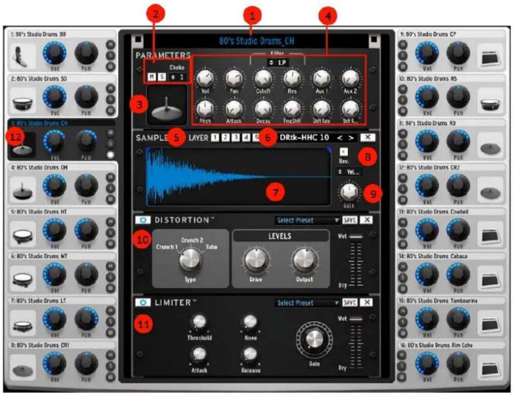 Arturia Spark 2 - Fenetre d'edition d'instrument - 1