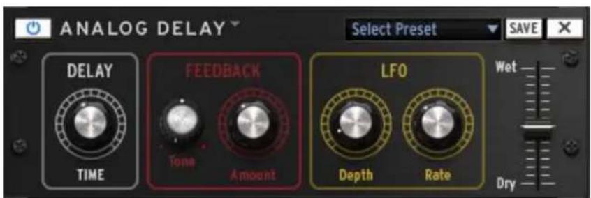 Arturia Spark 2 - Analog Delay parameters - 1