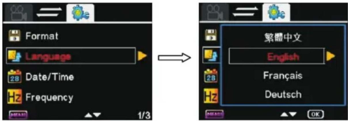 DOD RX7W+ - Select language - 1
