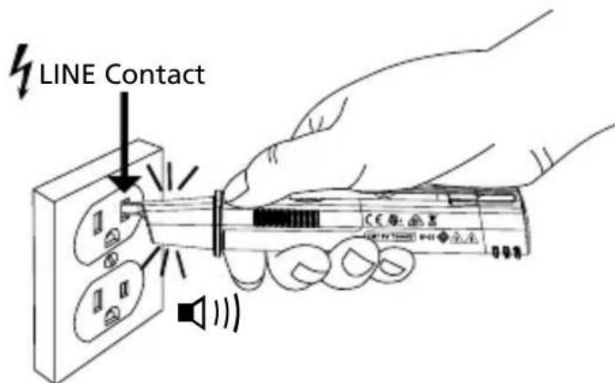 Amprobe NCV1040 - Testing receptacle: - 1