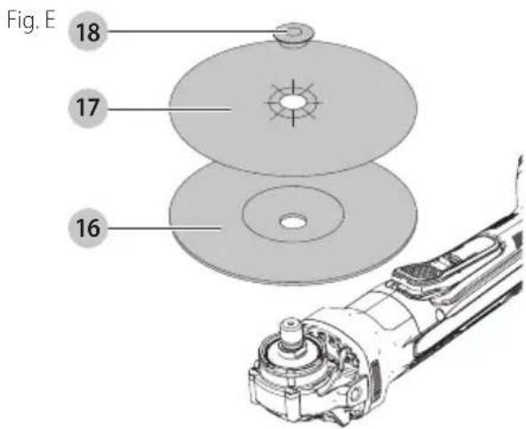 Craftsman CMCG450B - Montaje de las Almohadillas de Respaldo de Lijado (Fig. A, E) - 1