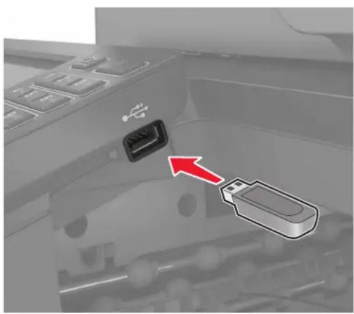 LEXMARK XC8163 - Impression à partir d'un lecteur flash - 1