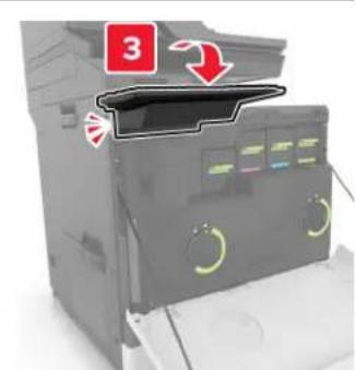 LEXMARK XC8163 - Installation du plateau pour clavier - 8