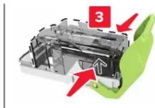 LEXMARK XC8163 - Remplacement de la cartouche d'agrafes dans l'unité de finition d'agrafage - 4