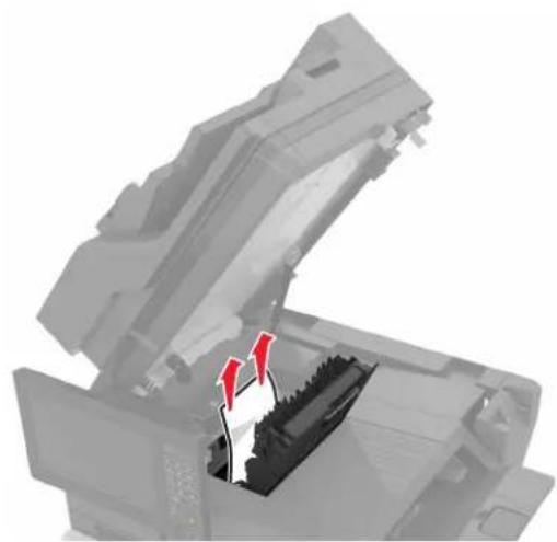LEXMARK XC8163 - Bourrage papier dans le bac de l'unité de finition - 4