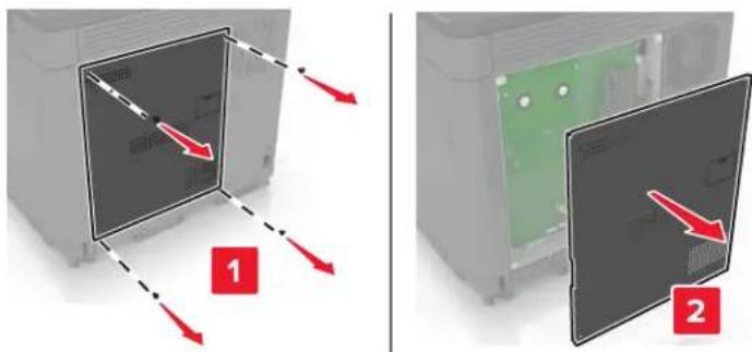 LEXMARK XC8163 - Installation d'un disque dur sur l'imprimante - 1