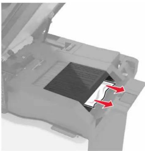 LEXMARK XC8163 - Bourrage papier dans le bac de l'unité de finition - 1