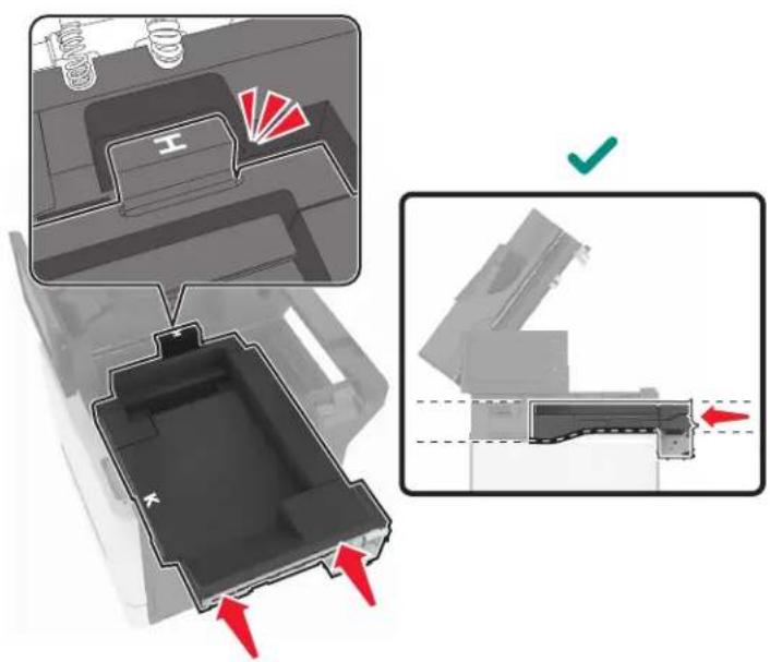 LEXMARK XC8163 - Installation de l'unité de finition d'agrafage/perforation multiposition - 6