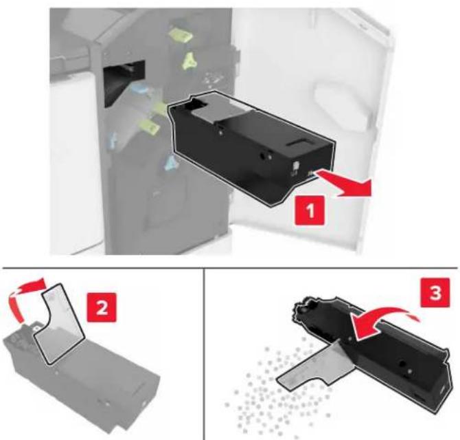 LEXMARK XC8163 - Vidage de la boîte perforatrice - 2