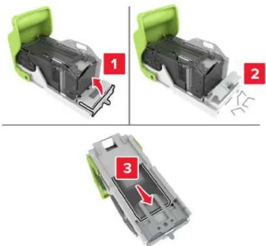 LEXMARK XC8163 - Bourrage d'agrafes derrière la porte G - 4