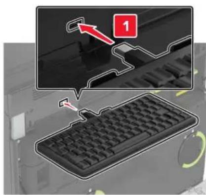 LEXMARK XC8163 - Installation du plateau pour clavier - 6