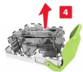 LEXMARK XC8163 - Remplacement de la cartouche d'agrafes dans l'unité de finition d'agrafage - 5