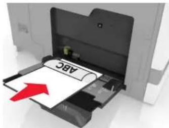 LEXMARK XC8163 - Chargement du chargeur multifonction - 4
